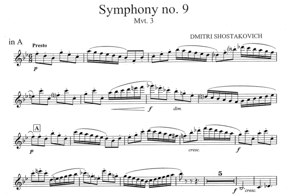 Solo de la novena de Shostakovich